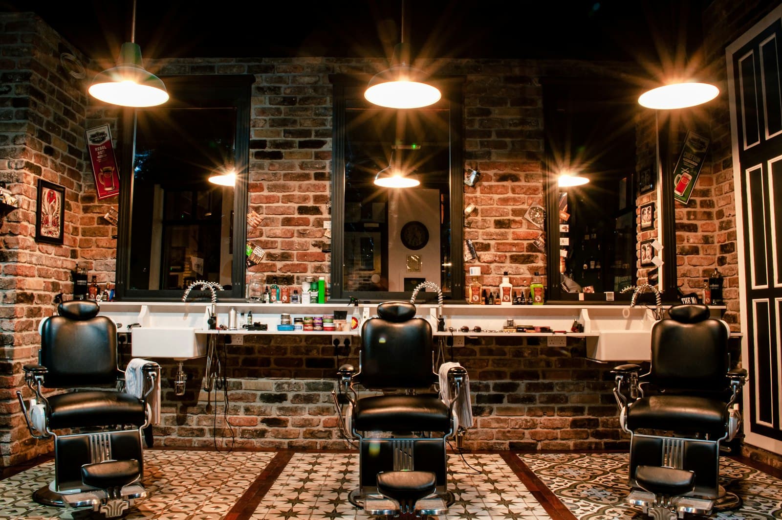 The barber chair, ready for you