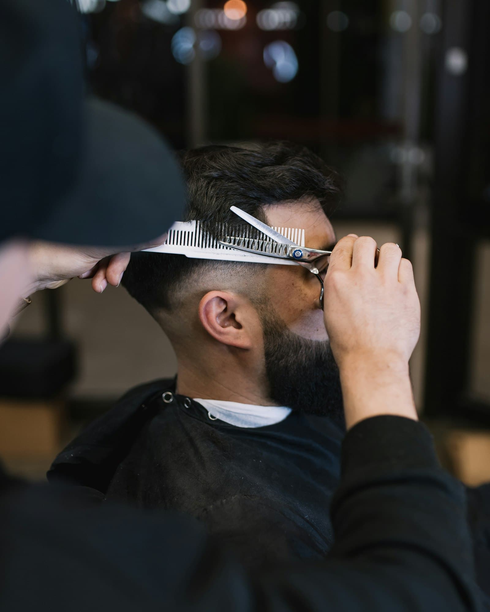 Scissor finish haircut